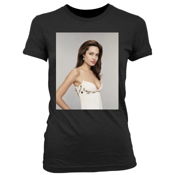 Angelina Jolie Women's Junior Cut Crewneck T-Shirt