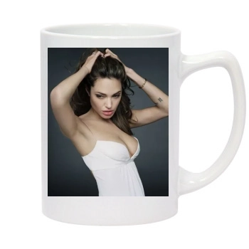 Angelina Jolie 14oz White Statesman Mug