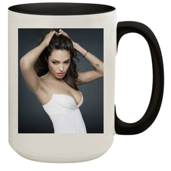 Angelina Jolie 15oz Colored Inner & Handle Mug