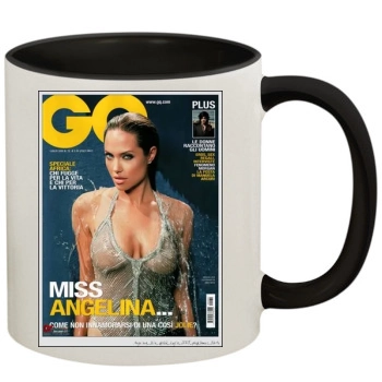 Angelina Jolie 11oz Colored Inner & Handle Mug