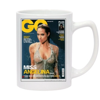 Angelina Jolie 14oz White Statesman Mug