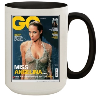 Angelina Jolie 15oz Colored Inner & Handle Mug