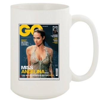 Angelina Jolie 15oz White Mug