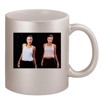 Angelina Jolie 11oz Metallic Silver Mug