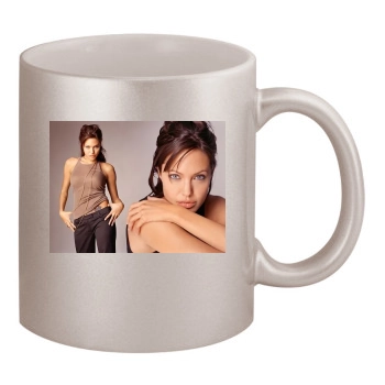 Angelina Jolie 11oz Metallic Silver Mug