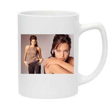 Angelina Jolie 14oz White Statesman Mug