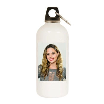 Josie Maran White Water Bottle With Carabiner