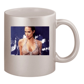 Angelina Jolie 11oz Metallic Silver Mug