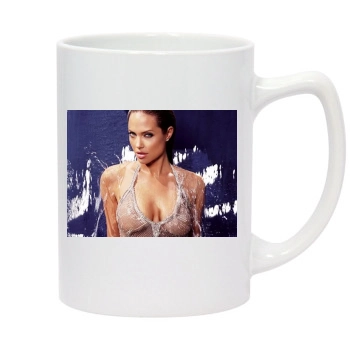 Angelina Jolie 14oz White Statesman Mug