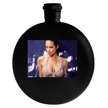 Angelina Jolie Round Flask