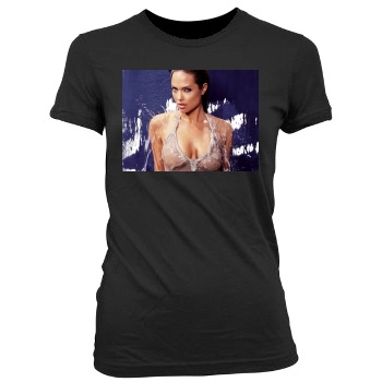 Angelina Jolie Women's Junior Cut Crewneck T-Shirt