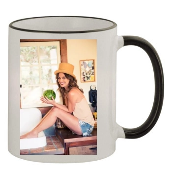 Josie Maran 11oz Colored Rim & Handle Mug