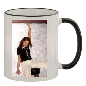 Josie Maran 11oz Colored Rim & Handle Mug