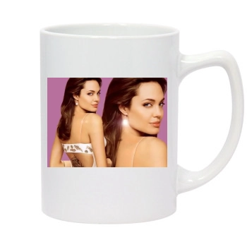 Angelina Jolie 14oz White Statesman Mug