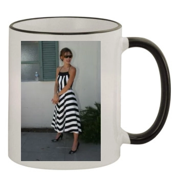 Josie Maran 11oz Colored Rim & Handle Mug