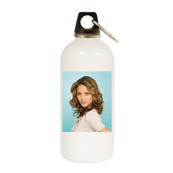 Josie Maran White Water Bottle With Carabiner