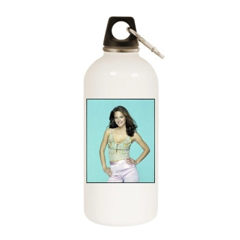 Josie Maran White Water Bottle With Carabiner