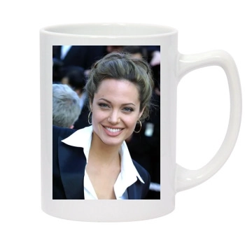 Angelina Jolie 14oz White Statesman Mug