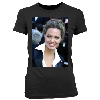 Angelina Jolie Women's Junior Cut Crewneck T-Shirt