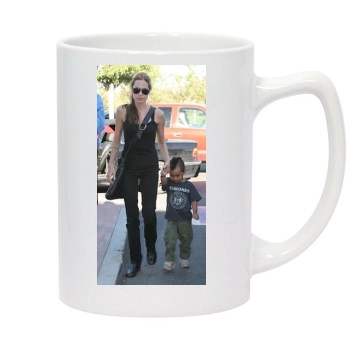 Angelina Jolie 14oz White Statesman Mug