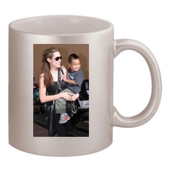 Angelina Jolie 11oz Metallic Silver Mug