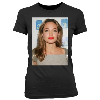 Angelina Jolie Women's Junior Cut Crewneck T-Shirt