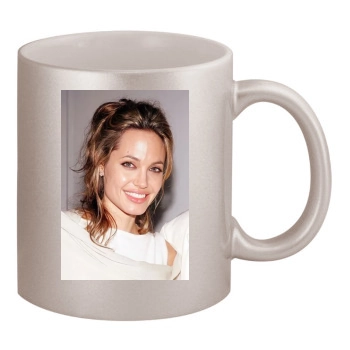 Angelina Jolie 11oz Metallic Silver Mug