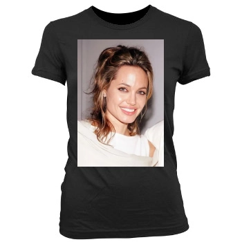 Angelina Jolie Women's Junior Cut Crewneck T-Shirt