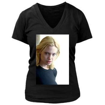 Angelina Jolie Women's Deep V-Neck TShirt