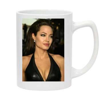 Angelina Jolie 14oz White Statesman Mug