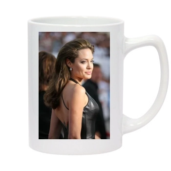 Angelina Jolie 14oz White Statesman Mug