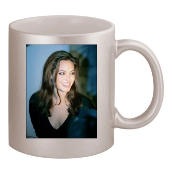 Angelina Jolie 11oz Metallic Silver Mug