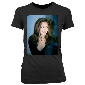 Angelina Jolie Women's Junior Cut Crewneck T-Shirt