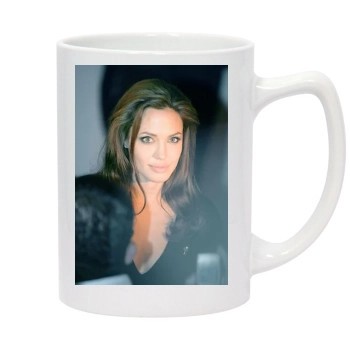 Angelina Jolie 14oz White Statesman Mug