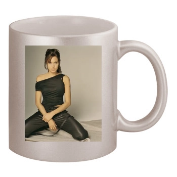 Angelina Jolie 11oz Metallic Silver Mug