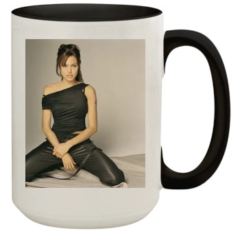 Angelina Jolie 15oz Colored Inner & Handle Mug