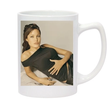 Angelina Jolie 14oz White Statesman Mug