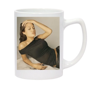 Angelina Jolie 14oz White Statesman Mug