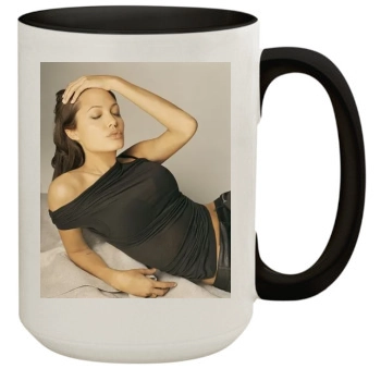 Angelina Jolie 15oz Colored Inner & Handle Mug