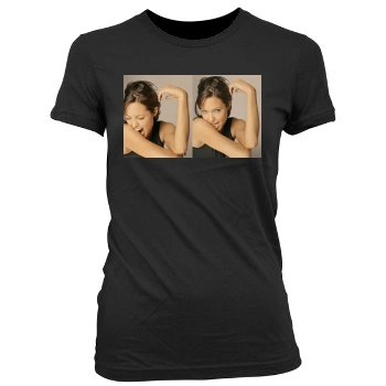 Angelina Jolie Women's Junior Cut Crewneck T-Shirt