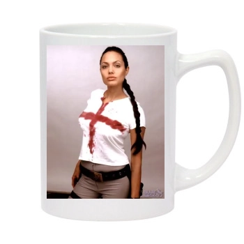 Angelina Jolie 14oz White Statesman Mug