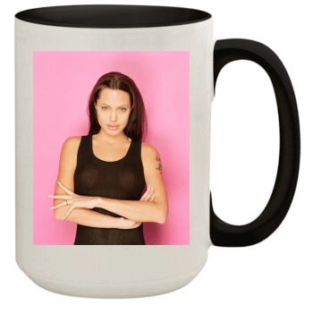 Angelina Jolie 15oz Colored Inner & Handle Mug