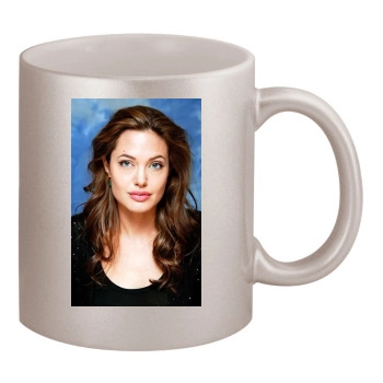 Angelina Jolie 11oz Metallic Silver Mug