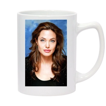 Angelina Jolie 14oz White Statesman Mug