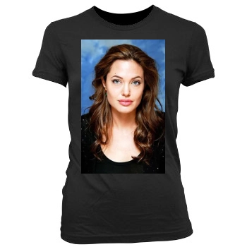 Angelina Jolie Women's Junior Cut Crewneck T-Shirt