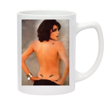 Angelina Jolie 14oz White Statesman Mug