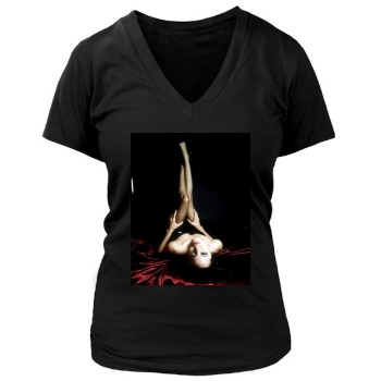 Angelina Jolie Women's Deep V-Neck TShirt