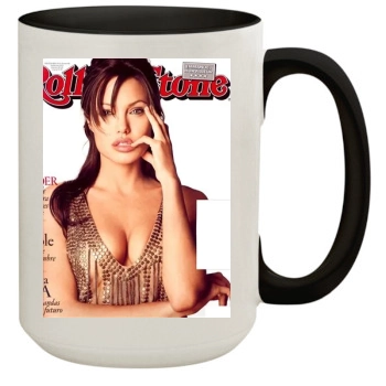 Angelina Jolie 15oz Colored Inner & Handle Mug