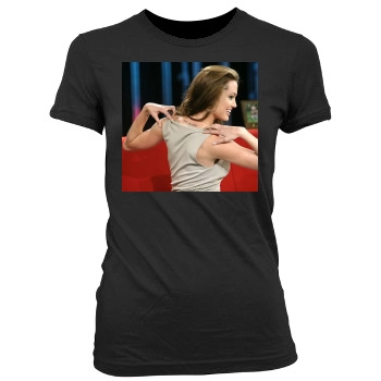 Angelina Jolie Women's Junior Cut Crewneck T-Shirt