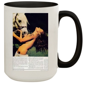 Angelina Jolie 15oz Colored Inner & Handle Mug